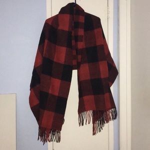 Madewell Reversible Buffalo Check Shawl